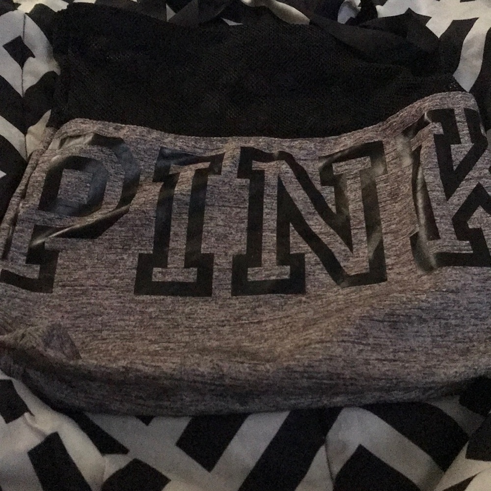 A pink hand bag